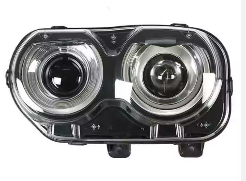 Dodge Challenger Headlight Assembly 2015 TO 2021 Black Housing Halogen Headlamps  LH Side Headlights